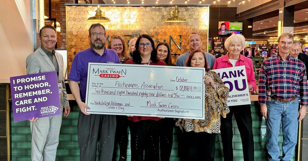 Mark Twain Casino helps raise funds for Alzheimer’s Association | News